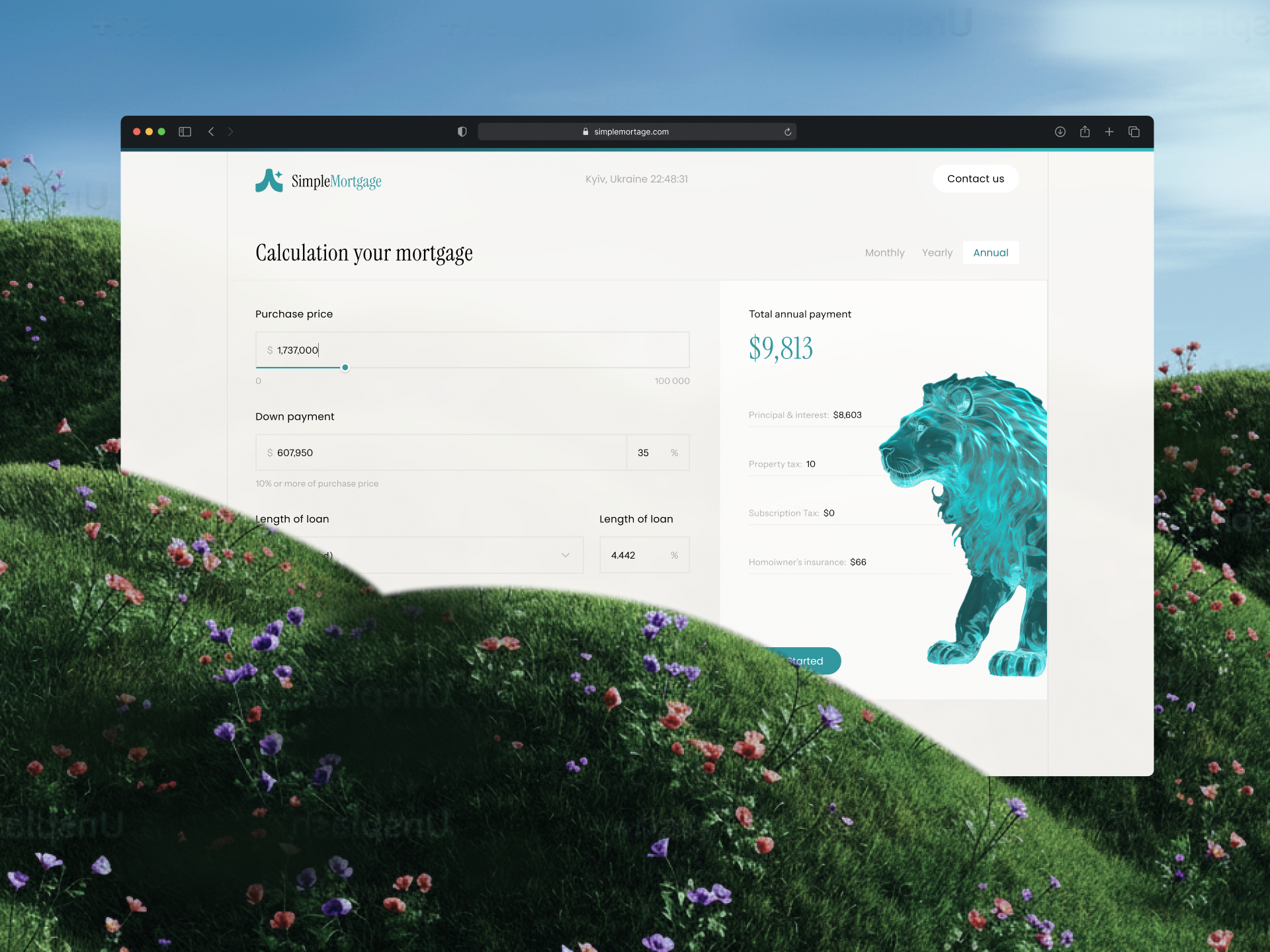 Calculate section calculate concept landing multipage section ui ui design uiux ux ux design web design