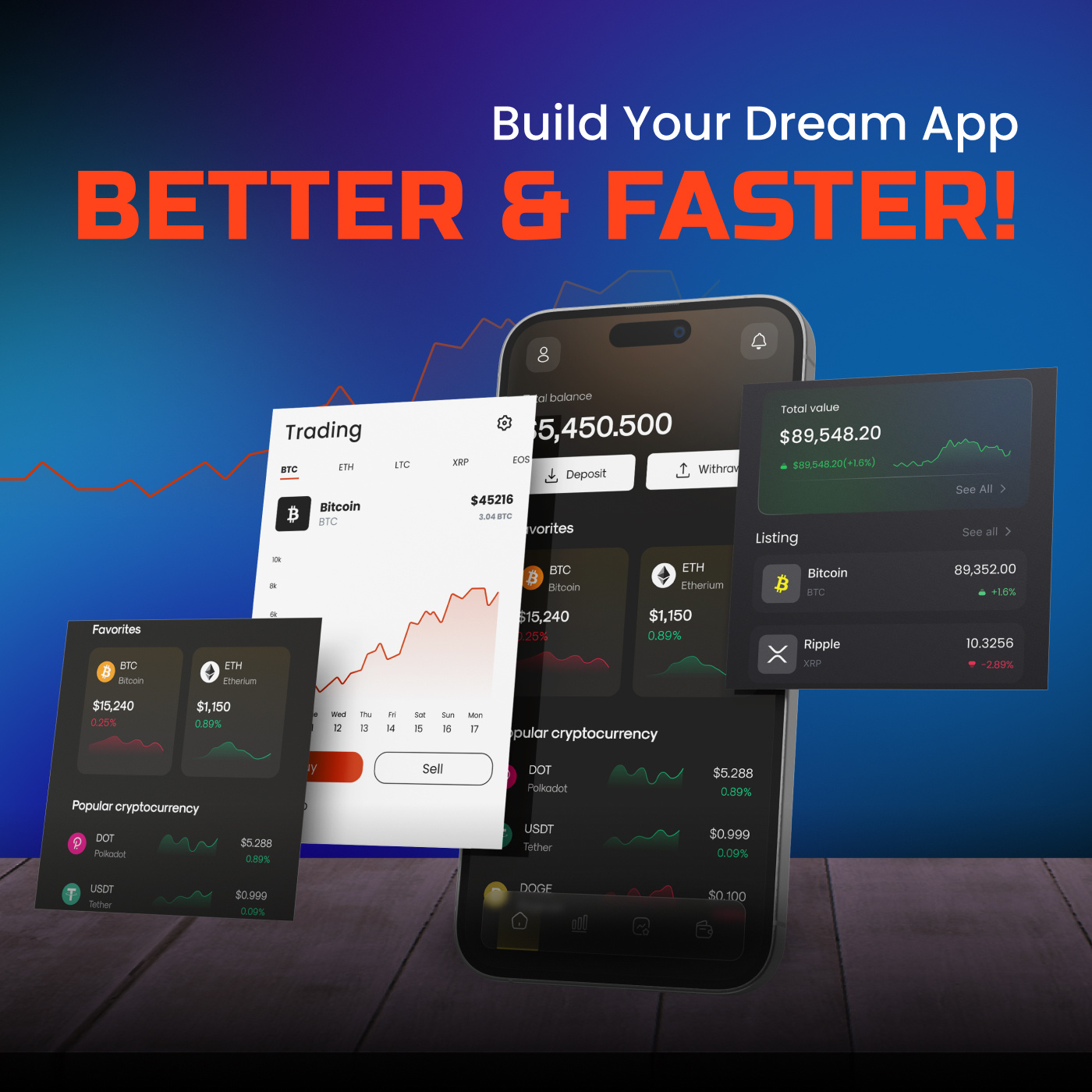 Fintech App UI — Built Better & Faster ai android appdesign creative app design finance app fintech ui flutter ios mobile app mobileappdevelopment modern ui trading app uiux user experience