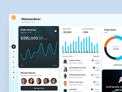 Order Management Dashboard admin dashboard analytics dashboard design interface management marketplace order fulfillment order management saas dashboard shipping management web web design website