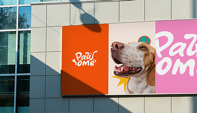 Pawome | pet shop logo branding graphic design identity logo social media