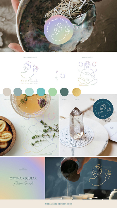 Brand Identity, Holistic Logo, Instagram Feed design brand design conscious brand design feminine graphic design illustration instagram feed design minimalistic therapist logo