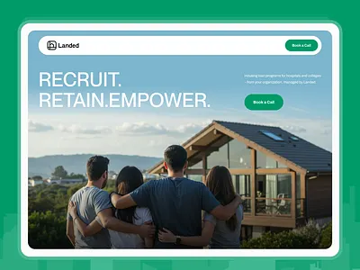 Landed - Website branding graphic design logo ui ux ui design webflow website