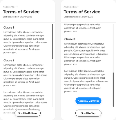 Terms of service daily ui 089