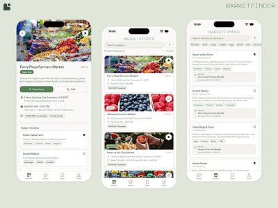 Marketfinder Mobile App branding design graphic design logo mobile mobile app mobile design prototype ui ux wireframe