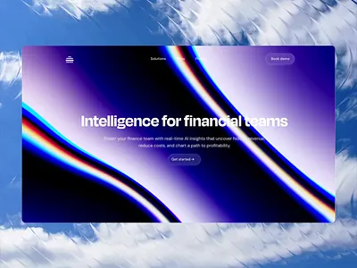 Website for Ledge (AI for financial teams) animation figma landing page shaders ui unicorn visual design