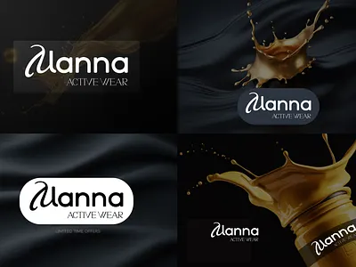 Modern Logo Presentation typography logo