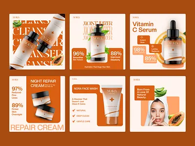 NORA Brand Post Design! branding graphic design logo motion graphics ui