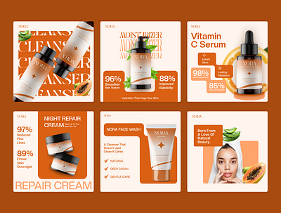 NORA Brand Post Design! branding graphic design logo motion graphics ui