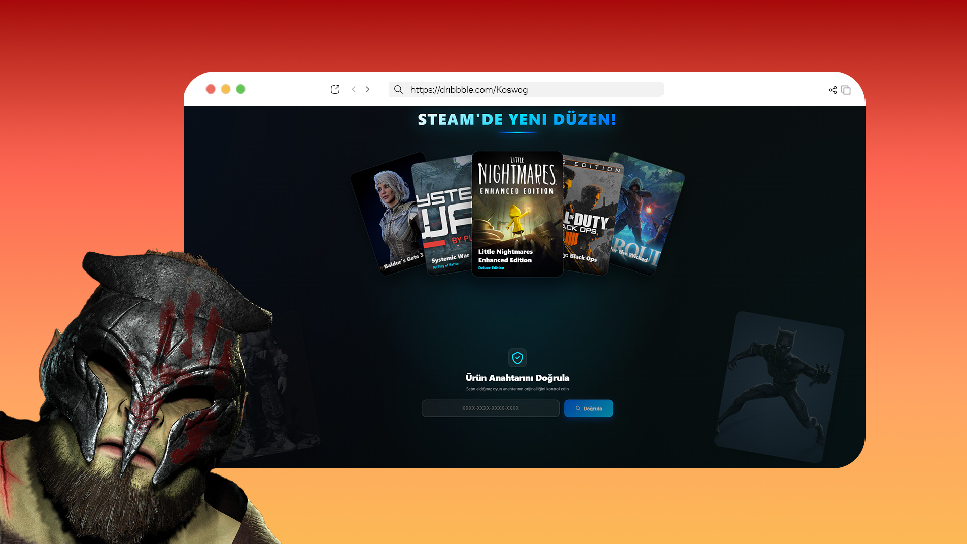 Game Market – Steam Game Store Redesign dark mode digital market game shop game store gamin website marketplace steam ui design ux design