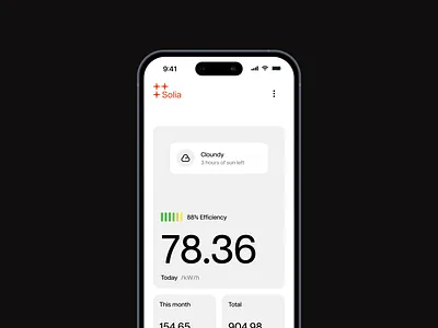 Meet Solia appdesign dashboard greenenergy interaction interface mobile productdesign solarpower sustainable uidesign uxdesign