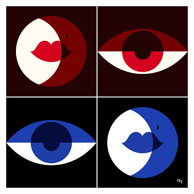 Details eye illustration lips shadow vector