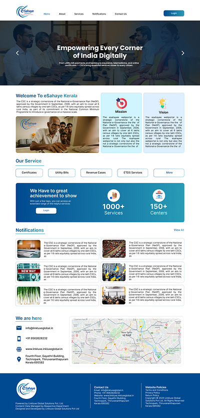 Esahaye kerala — Empowering Digital Service Providers in Kerala kerala kerala tech startup startup mission ui design uiux ux design