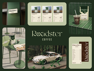 Roadster Coffee / Branding 3d beans branding cafe coffee espresso label logo menü minimal modern packaging packaging design premium roaster