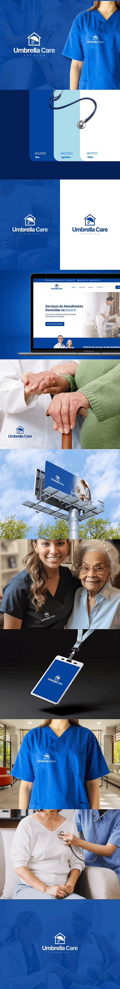 Branding and Visual Identity – Umbrella Care brand branding design graphic design home care logo visual identity