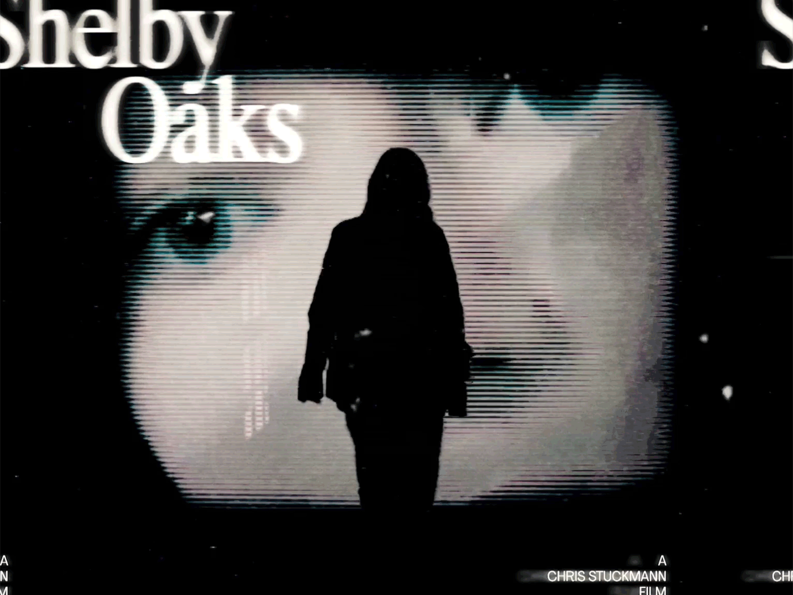 Shelby Oaks animation chris stuckmann design glitch graphic design halloween horror horror design horror movie poster poster design poster designer posters retro scary shelby oaks shelby oaks 2025 shelby oaks neon vhs vhs glitch