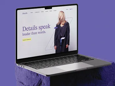 Zenith Visual Identity - P3 brand design branding design graphic design hero section logo monogram social media post ui visual identity web design website