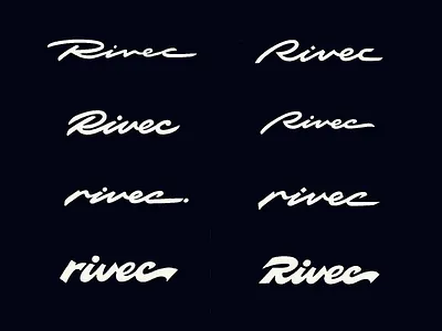 Rivec: logotype exploration authentic bold brushlettering calligraphy custom exploration flow handmade highend iconic lettering logo marocco premium script standout type typography unique vibes