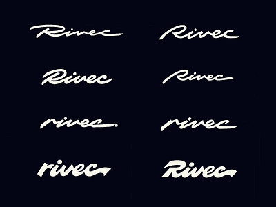 Rivec: logotype exploration authentic bold brushlettering calligraphy custom exploration flow handmade highend iconic lettering logo marocco premium script standout type typography unique vibes