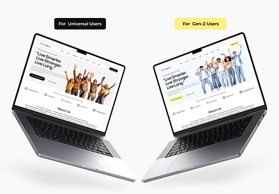 Livewell.AI – Smart Health & Wellness Platform ai artificial intelligence gen z health healthcare live long minimal design ui uiux web design wellness