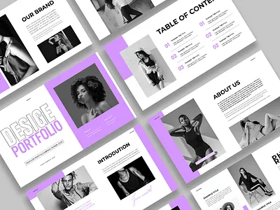 Modern Presentation Portfolio Template branding brochure business creative design illustration layout modern portfolio presentation template