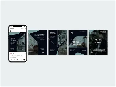 Blue Gray Luxury Real Estate Carousel Design branding brandingdesign figma graphic design hotelbranding instagramcarousel luxury design luxuryresidence realestatecarousel socialmediadesign theme typography ui ux visual identity