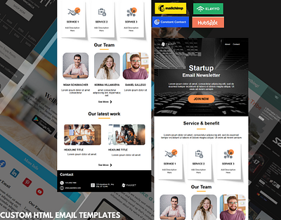 From Canva to Custom HTML Responsive Email Template conversion design email design email developer email marketing html email klaviyo mailchimp newsletter design newsletter template responsive email