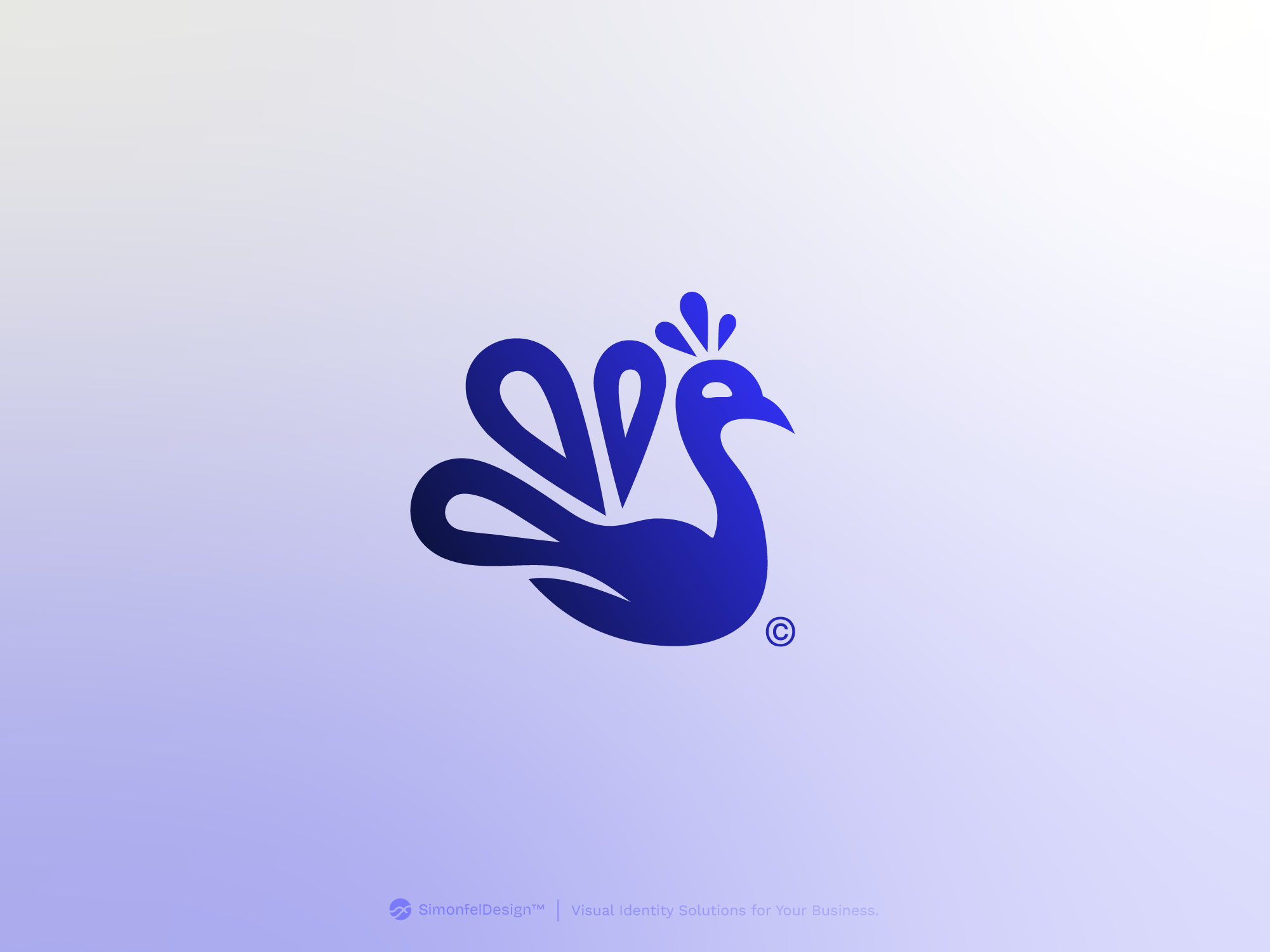 Peacock Logo Refined animal animal logo bird branding chicken custom logo hen hera illustration logo logomark luxury minimal modern peacock plume