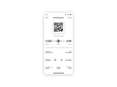 Boarding Pass #dailyui #024