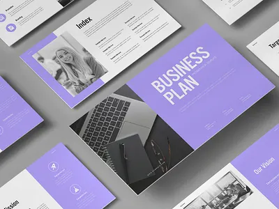 Business Plan Presentation Template branding brochure business creative design illustration layout plane presentation template