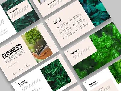 Minimal Business Plan Presentation Template branding brochure business creative design illustration layout minimal plan template