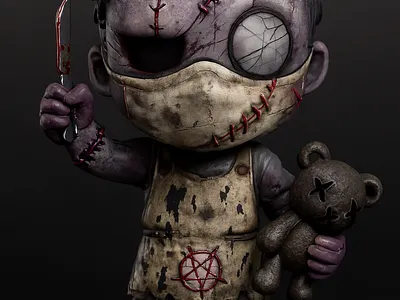 Slay Nurse: Crimson Dose Edition 3d art artist artwork design graphic design horror nft professional toy vinyl art