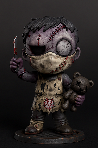 Slay Nurse: Crimson Dose Edition 3d art artist artwork design graphic design horror nft professional toy vinyl art