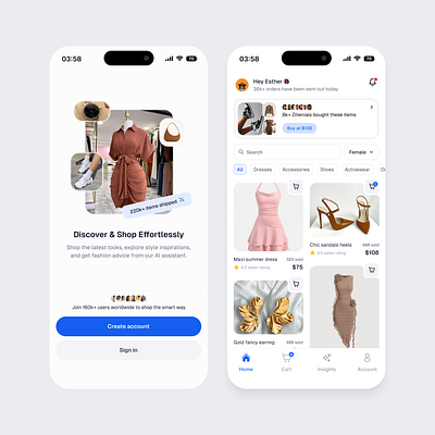 E-commerce App - Mobile Design app design design e shopping ecommerce ecommerce app eshopping mobile app mobile design productdesign ui uidesign uiux userinterface ux