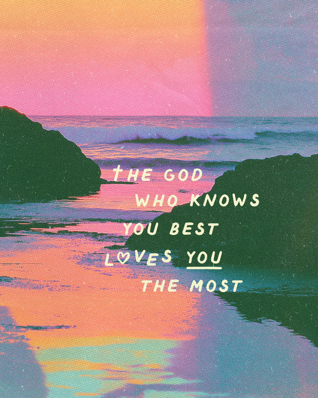 The God who knows you best loves you the most | Christian Poster christian