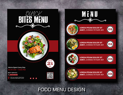 Food menu design adobe illustrator branding food menu design graphic design marketing