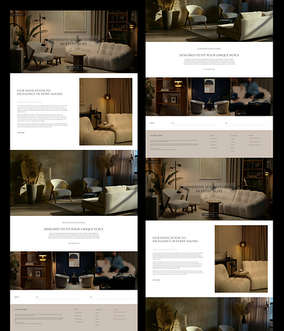 Studio Opal Landing Page architecture design figma luxurywebsite minimaldesign moderndesign ui uiux webdesign