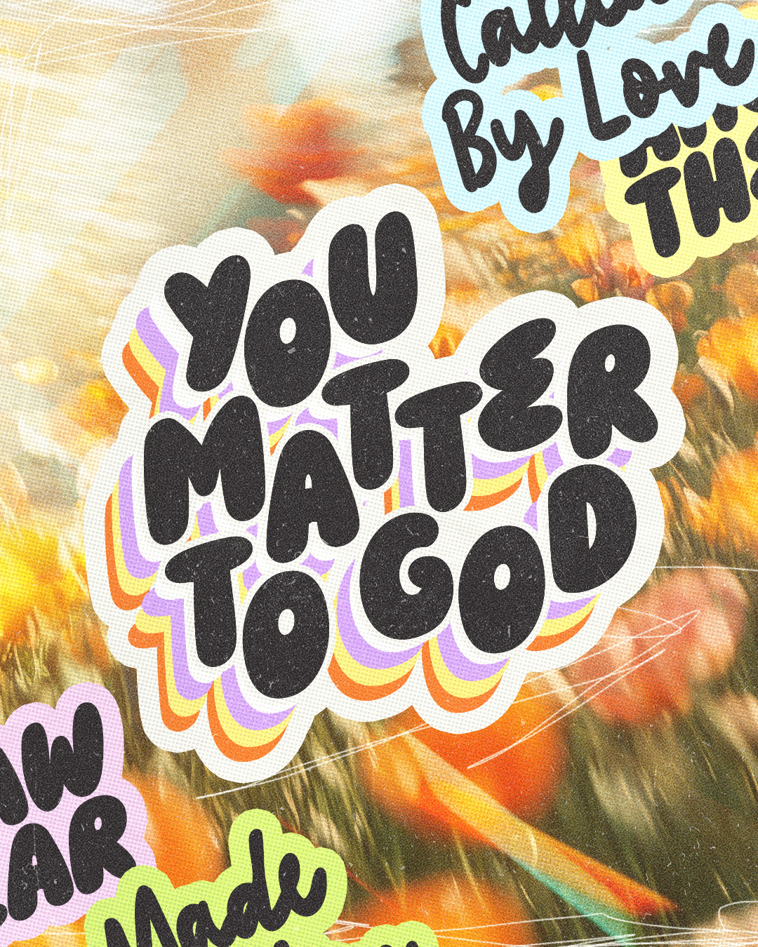 You matter to God | Christian Poster christian