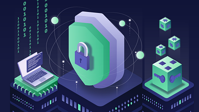 Security System Illustration branding design flat graphic design illustration illustrator logo minimal ui vector