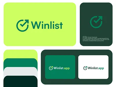 Winlist Smart Productivity Logo Design dribbble