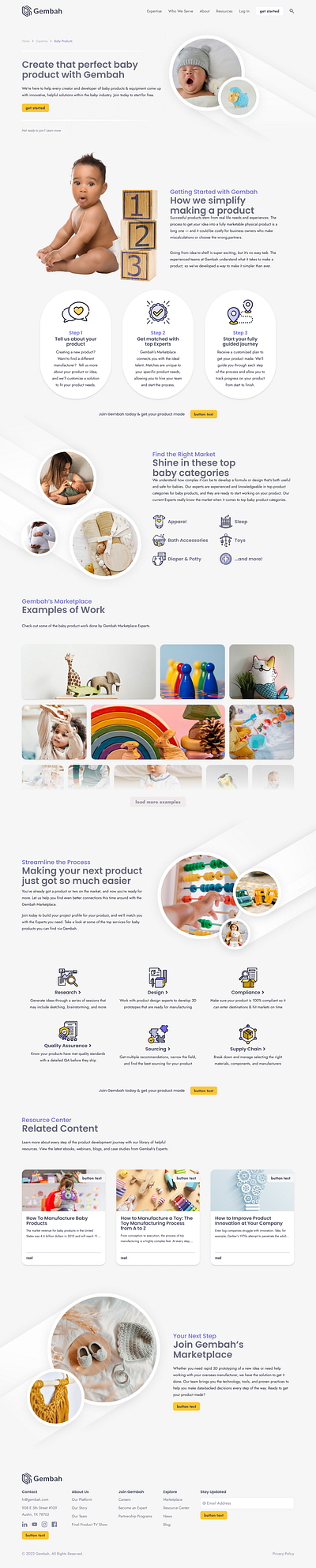 Baby Product Landing Page adobe baby child design designer figma graphic design graphic designer kids landing page motherhood product ui ui design ui designer uiux user interface web web design website
