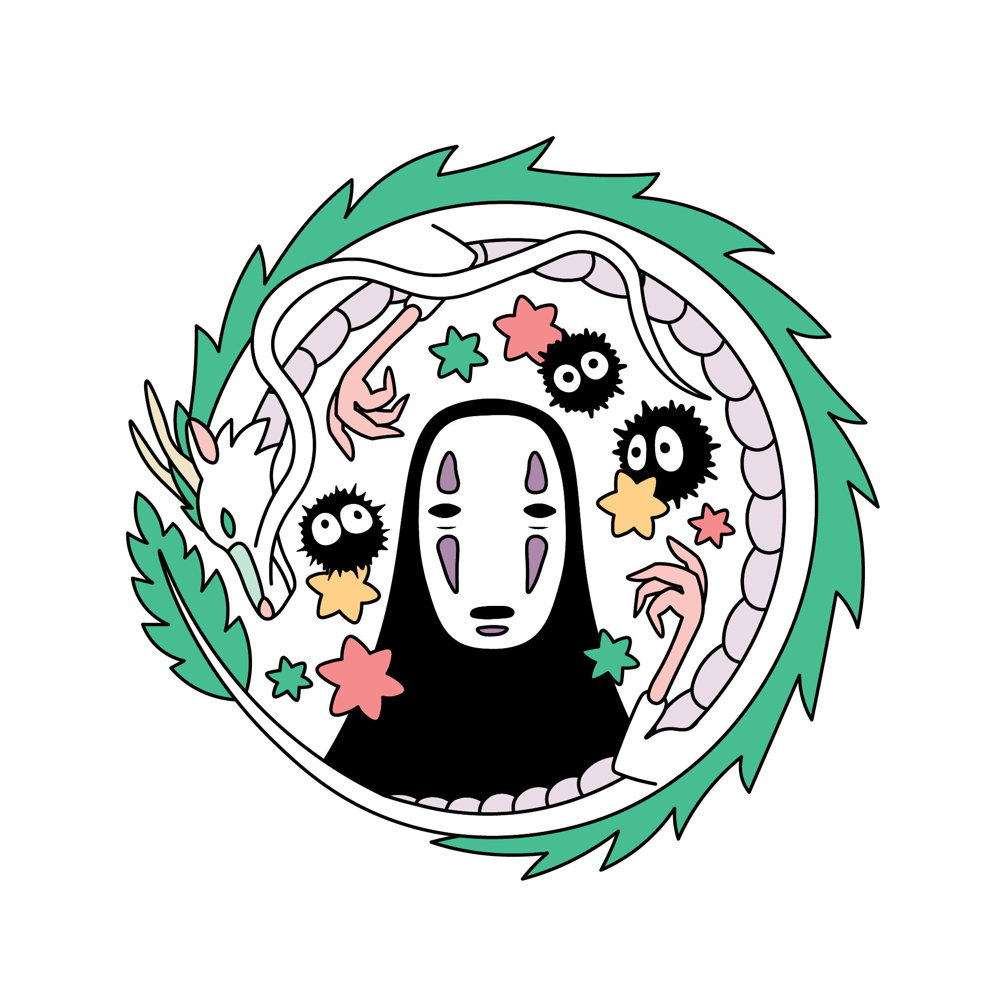 Ghibli Series: Spirited Away graphic design graphic designer illustration illustrator spirited away visual artist visual artwork