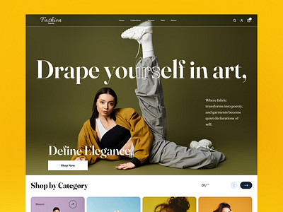 Clothing Fashoin E-commerce landing page app branding clothing fashion design ecommerce landing page ecommerce website fashion graphic design illustration landing apge logo minimal page ui ux vector website winter fasion women cloth women fashion