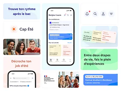 Cap Été Bento app bento branding graphic design mobile summer ui