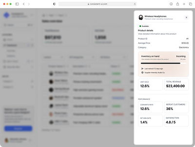 Side Panel - Consistent UI consistent ui consistentui design system ui untitled ui untitledui