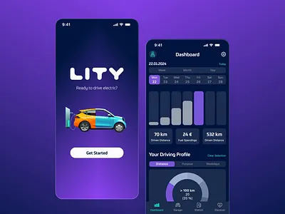 Electric Vehicle Charging Station | Mobile App | Dashboard animation charging charging station charts complex design dahsboard donut chart electric vehicle ev ev app ev management ev station mobile mobile app segments splash screen tabs tesla user interface