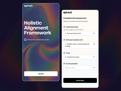 Holistic Assessment App app concept graphic design holistic landing login mobile ui ux