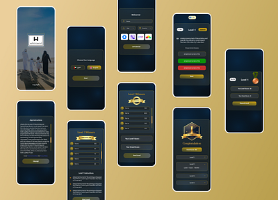 Designing Wikirowad - Fun Way to Learn About Arab Gulf Pioneers arabic design arabic ui quiz quiz app quiz app ui uae design uae market ui design uiux
