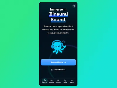 Binauro Landing Page Mobile Hero CTA binauro