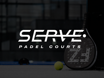 Serve - Logo ball branding design dynamic graphic design letter logo padel padel courts typography vector