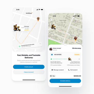 Delivery app delivery delivery tracking design logistics mobile app mobile design productdesign ride ride tracking ui uidesign uiux userinterface ux